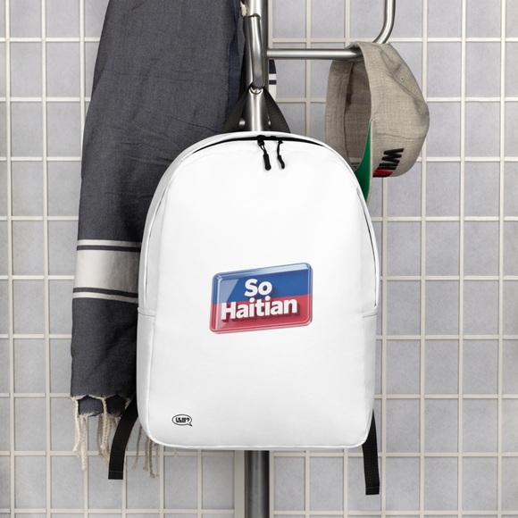 So Haitian White Backpack Designed For Style Comfort by I’M So What Co 2025 - Picture 6 of 15
